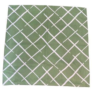 Green White Trellis Pattern Indoor Outdoor Throw Pillow Cover Thick Case 20”